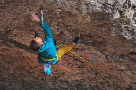 Luca Bana, terza salita del mostro della Grotta Ondra, 9a+